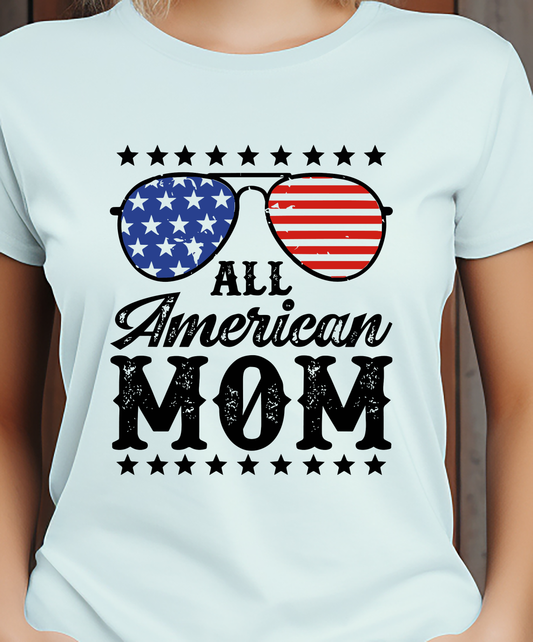 All American Mom  - 4th of July - DTF Transfer